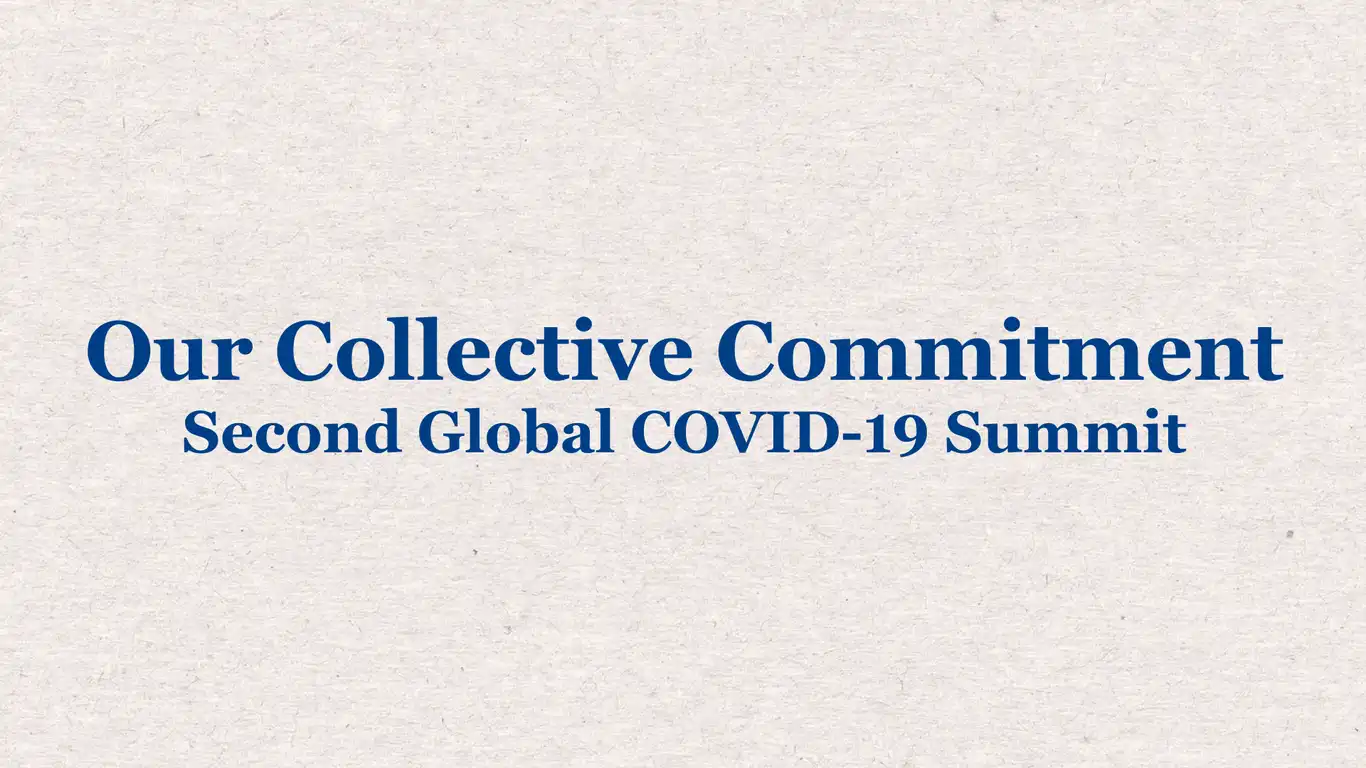 Our Collective Commitment Second Global COVID 19 Summit